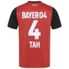 Camisolas Bayer 04 Leverkusen Jonathan Tah 4 1º Equipamento Principal 2024-25 Manga Curta